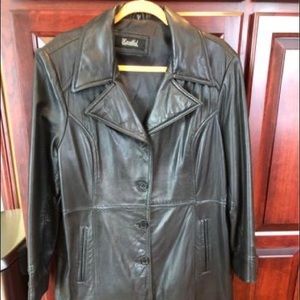 Black Leather Jacket XL